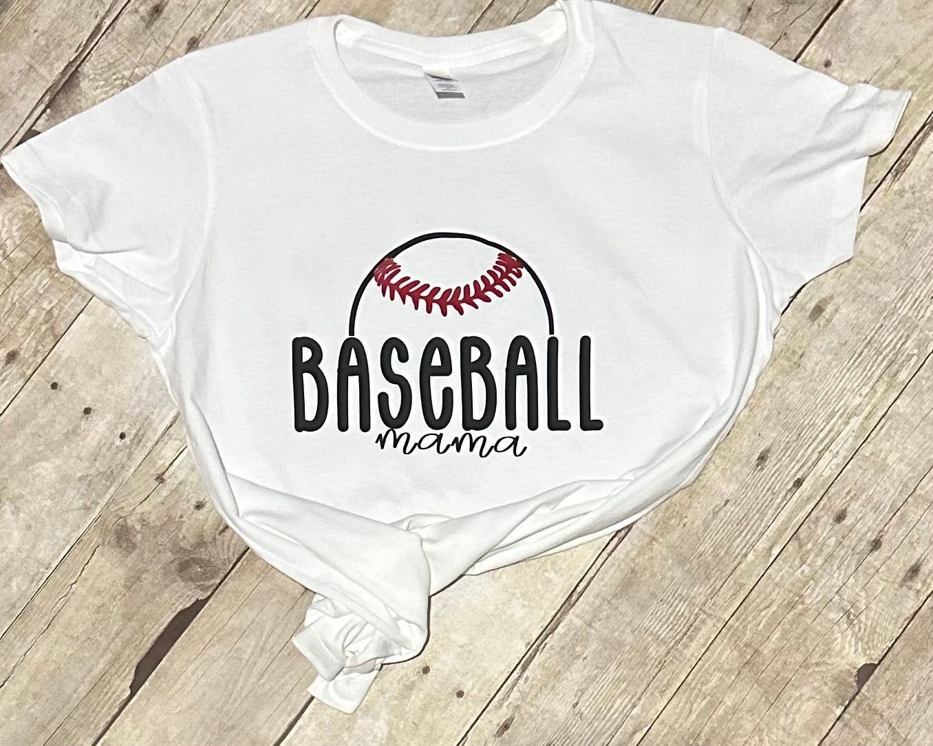 Baseball Mama Jersey Style T-Shirt